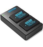 BESTON 2-Pack LP-E12 Battery Pack and Rapid USB Charger for Canon EOS M M2 M10, M50, M50 Mark II,...