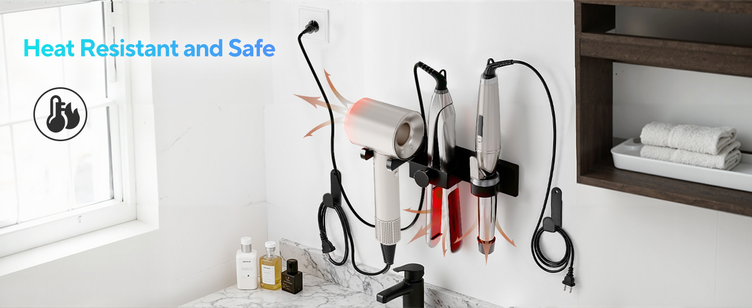 hair dryer holder wall mounted