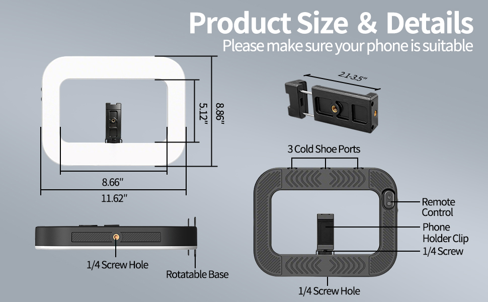 Cell Phone Light for Video Recording