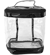 YUYTE Clear Toiletry Bag, Heavy Duty Leak Proof Clear Travel Bags for Toiletries, Transparent Mak...