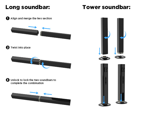 sound bars for smart tv sounds bar tv sound bar bluetooth wireless tv soundbar speakers