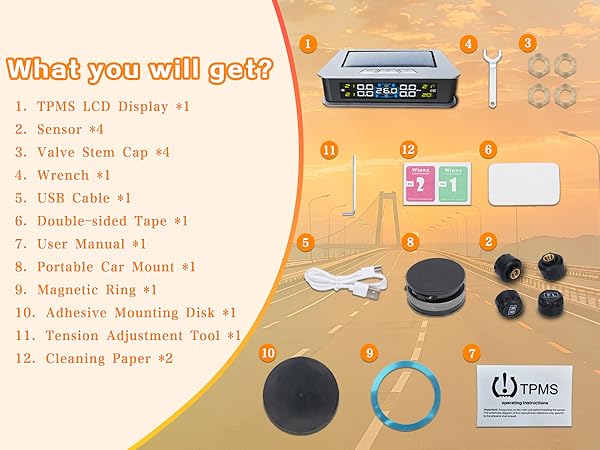 tire monitoring system for rv