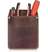 RingSun Genuine Leather Pocket Protector for Men, Durable Tool Pouch, Jeans Shirts Protector for ...