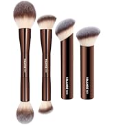 MAANGE 4 PCS Foundation Makeup Brush Set Double-ended Kabuki Contour Brush for Liquid Powder Conc...