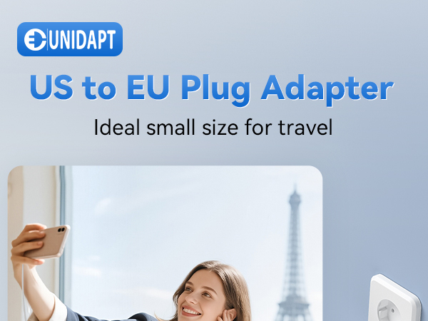 Us to European small plug adapters for all Eu countries
