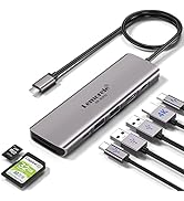 USB C Hub Multiport Adapter - Lemorele 7-in-1 Type-C 4K 60Hz HDMI Dongle Docking Station, 100W PD...