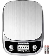 GRAM PRES Food Kitchen Scale Digital Weight Grams and Oz,Professional Small Digital Kitchen Food ...