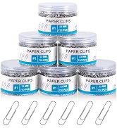 4500 Pcs Paper Clips Bulk - 1.3 Inch Metal Paperclips | Office &amp; Home Use - Non-Skid Rustproof - ...