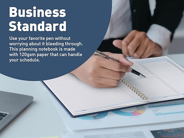 planning notebook planner and notebook combined planner with notes section organization notebook