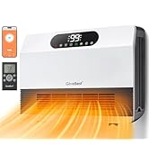 GiveBest Smart Wall Heater, 1500W Fast Heating Space Heater for Bedroom, Electric Space Heater wi...