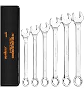 HORUSDY Large Wrench Set with Rolling Pouch | Metric | 6-Piece | 23mm, 24mm, 26mm, 27mm, 30mm, 32...