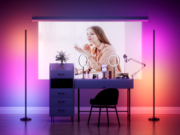 rgb corner floor lamp