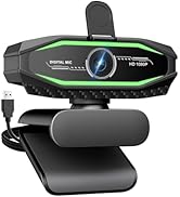 XOCLON 1080P Web cam Streaming Camera USB Webcam for pc Web Camera for Desktop/Laptop Computer We...
