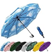 SIEPASA Windproof Travel Compact Umbrella-Automatic Umbrellas for Rain-Compact Folding Umbrella, ...