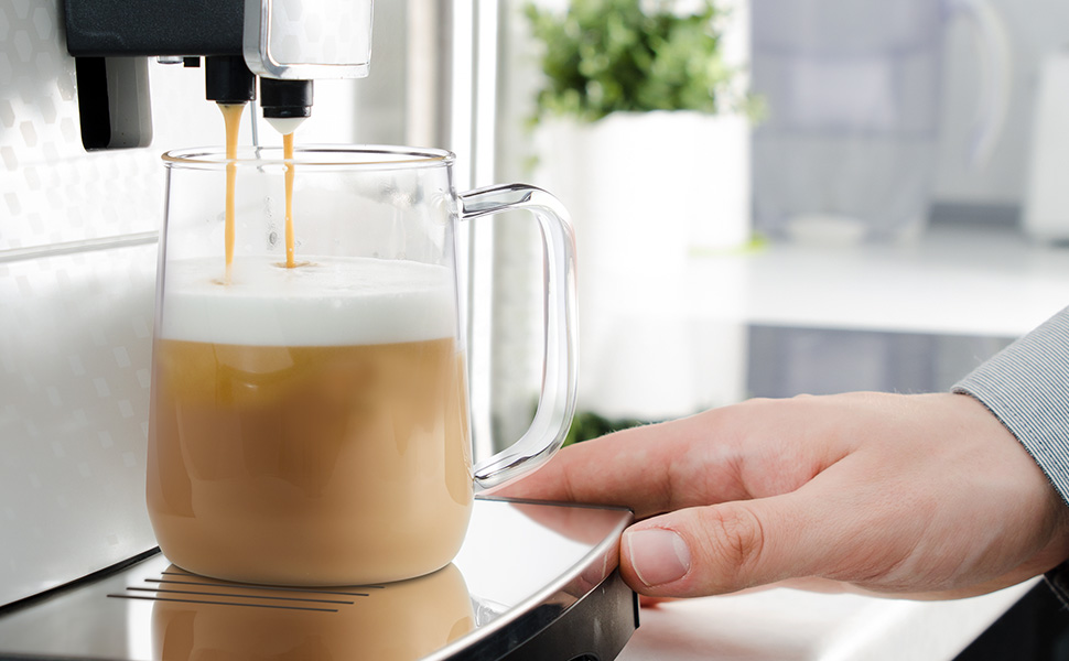 clear glass coffee mugs