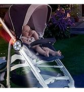 LED Stroller Lights (3-Pack) with Stroller Hooks/Clips – Battery Operated, 5 Modes, Stroller Acce...