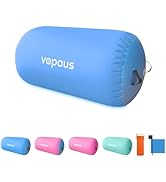 Vapaus Gymnastics Air Barrel Inflatable Tumbling Roller Mat Back Handspring Trainer Air Tumbler O...