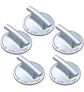 atgestore Upgraded WP74009147 Stove Knob Replacement Parts for Jennair Whirlpool Stove Top Knobs ...