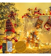 BHCLIGHT 50FT 1000LED Cluster Christmas Lights with Remote, Warm White | 8Modes &amp; Timer, IP44 Wat...