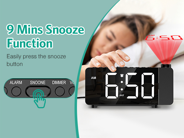 Projection Alarm Clock, Digital Alarm Clock