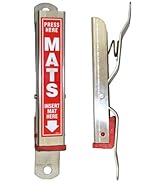 Hi-Tech Floor Mat Clamp Hanger - Heavy Duty Aluminum Car Wash Mat Clamp - Easy Clip, Hang, and Clean