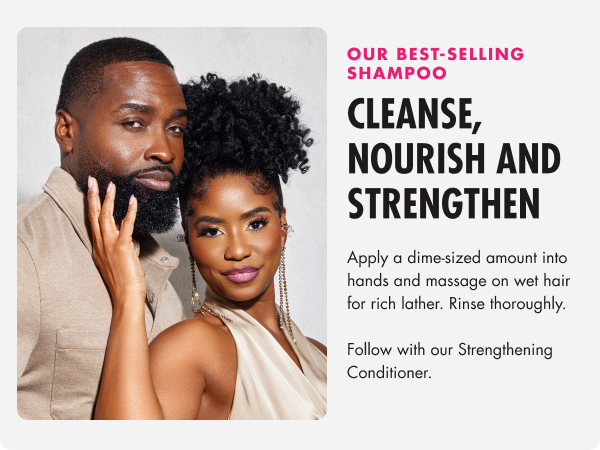 hair strengthening shampoo to cleanse and pre detangle