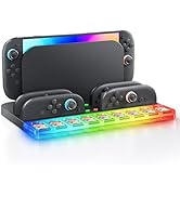 Switch 2 Controller Charging Dock Station Compatible with Nintendo Switch 2 2025 for 4 Joycons wi...