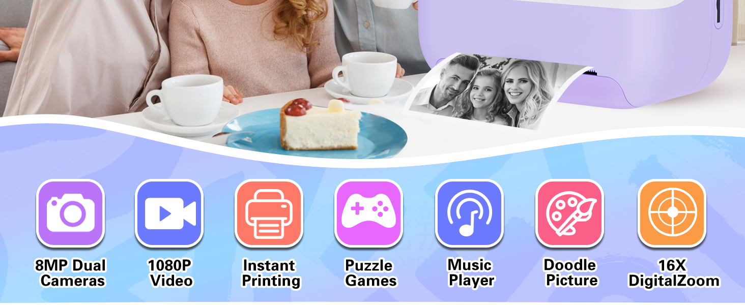 kids camera instant print