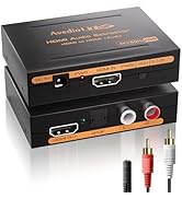 avedio links 4K HDMI Audio Extractor Splitter, 1080P HDMI Audio Converter Adapter + Optical Tosli...