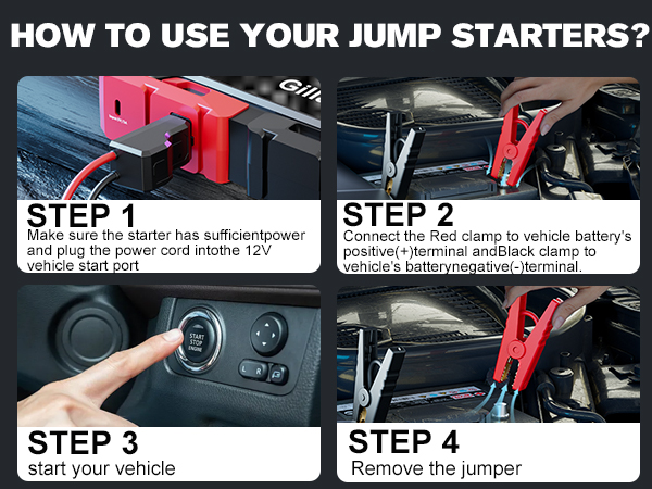 HOW TO USE YOUR JUMP STARTERS?