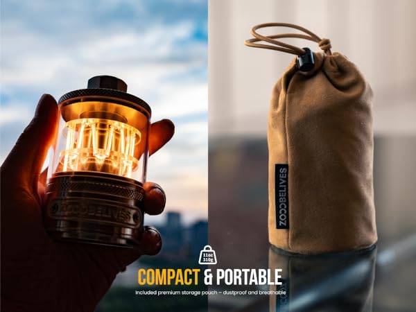 Compact and Portable - Included premium storage pouch – dustproof and breathable