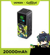 UGREEN Nexode Power Bank 20000mAh 130W Portable Charger 72Wh PD Fast Charging 3-Port USB C Batter...