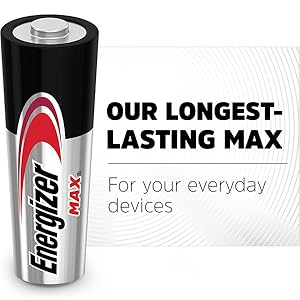 Get long lasting batteries for your everyday devices with Energizer Max