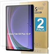 2 PACK- 12.4inch Tempered Glass Screen Protector for Samsung Galaxy Tab S9 Plus/S9 FE Plus/S7 FE ...