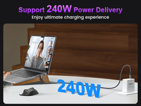 240w usb c fast charging cable