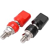 2Pcs Battery Terminal M8 Stud Remote Battery Binding Post with 4mm Plug Power Junction Post Conne...