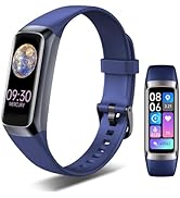 VUHIGIB Fitness Tracker, 24/7 Heart Rate Blood Oxygen Blood Pressure Body Temp Monitor Sleep Calo...