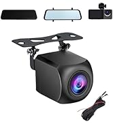 Epronic 4 Pin Backup Camera for Mirror Dash Cam AHD1080P and 720P, 4 Pin to 2.5mm Jack Vehicle Ba...