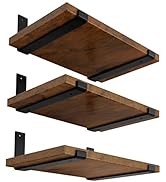 LEOPO 12 inch Shelf Bracket for DIY Floating Shelf, 1/5 inch Thick Heavy Duty Bracket, 6 Pack, 11...