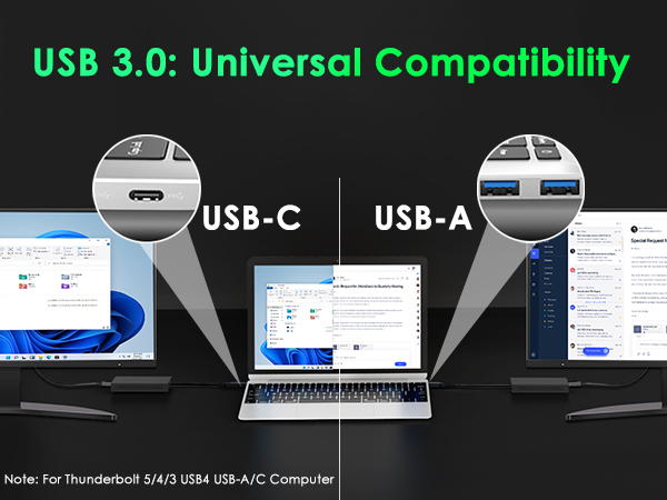 USB 3.0 to Dual HDMI Adapter 