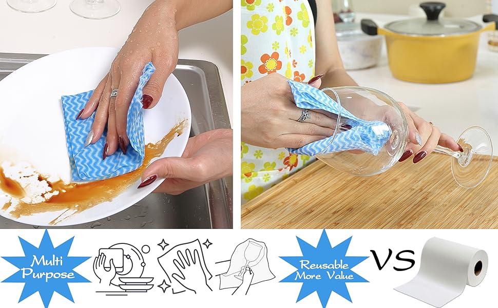 reusable paper towel rolls in kitchen washable