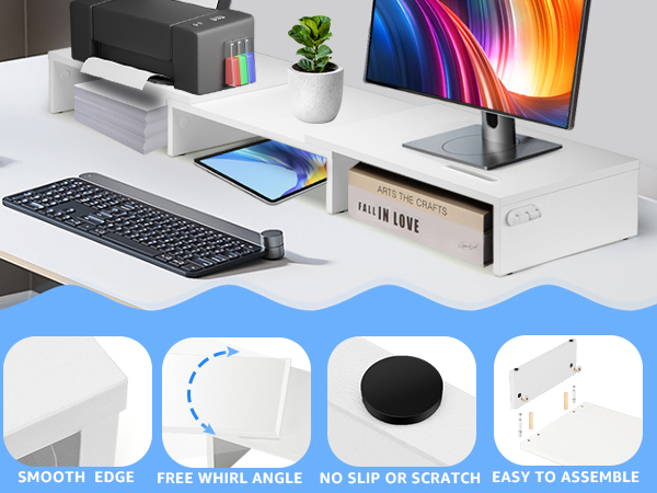 Dual Monitor Stand Riser