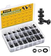 SVLING 2280PCS M2 M3 M4 M5 Bolt Assortment Kit, Hex Socket Button Head Screws Nuts Bolts Washer A...