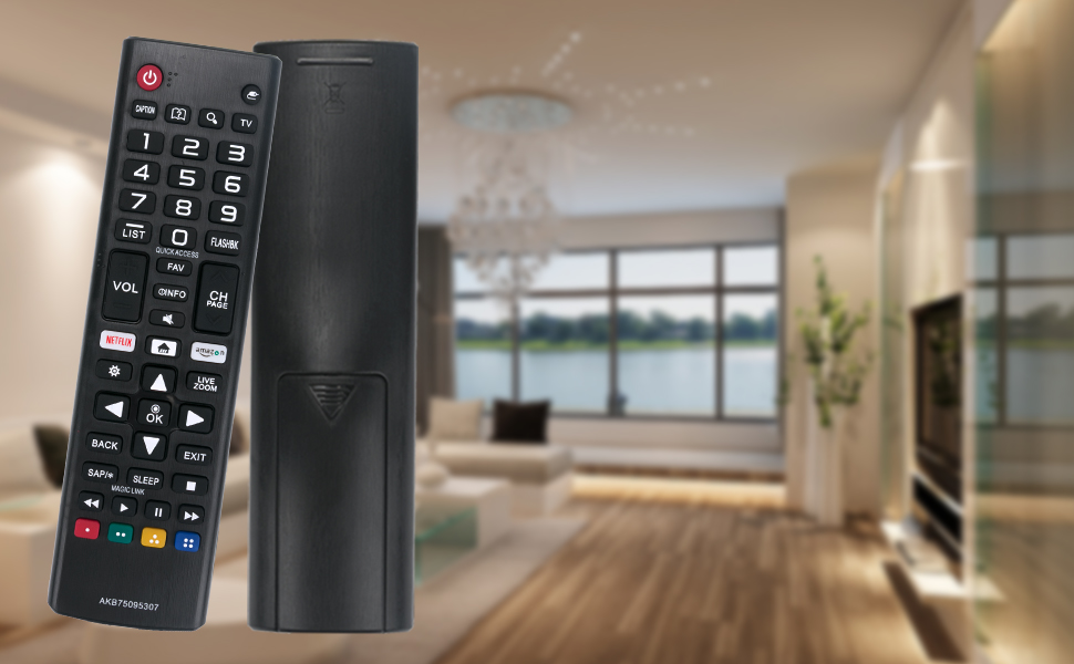 Universal remote AKB75095307 for all LG smart TV television with shortcut app key button