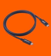 DuraGuard USB-C to USB-A 3.0 Female Cable Adapter with Kevlar Reinforced, Nylon Braided, Strain R...