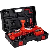 STANDTALL Electric Car Jack 3T Scissor Floor Jack Set 12V Automatic Vehicle Lift Kit for Road Eme...