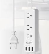 European Travel Plug Adapter, Unidapt International Power Strip, US to Europe USB Extension Cable...