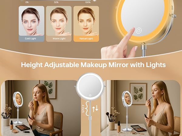 makeup mirror with light