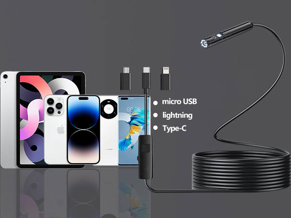 endoscope camera with light