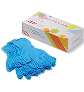 Kids Gloves Disposable for 4-10 Years - Latex and Powder Free - for Kids Festival Preparation, Cr...